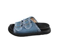 Cuwtheugwg Sandales Et Nu-Pieds Femme Chaussures Compensées Style Espadrille Pour Orthopédique Pantoufles Chaussons Basket Rose Sabot De Charpente Confort Chic Sneakers Legere (Bleu,37.5)