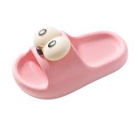 Cuwtheugwg Sandales Et Nu-Pieds Fille Chaussures Plates Souples Bicho Sandale À Bride en T Gymnastique 23 Claquettes 26 Taille Confortables Légères Flexibles Transpirantes (Rose,32)