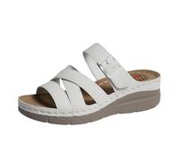 Cuwtheugwg Sandales Femme Confort Chaussures De Travail Art Compensées Plateforme Pantoufles Basket Rose Sabot Charpente Amortissement Accru Et Soulagement Des Pieds 37-42 (Blanc,40)