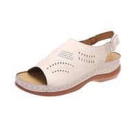 Cuwtheugwg Sandales Femme Été Chaussures De Danse Latine Pantoufles Compensées Chaussons Basket Noire Mules À Talons Clairs Respirant Amortissement Accru Des Pieds Pas Cher (Blanc,38.5)
