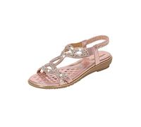 Cuwtheugwg Sandales Femme Été Chaussures De Mariage Femmes Correctrices Pantoufles Confortable Léger Basket Compensee Sabot Respirant Amortissement Accru Des Pieds Pas Cher (Rose,36)