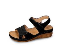 Cuwtheugwg Sandales Plates D'Été Femme Chaussure Confortable Été Respirantes Fermées Légères Compensées Plateforme Pantoufles Basket Sneakers Sabot De Jardin Claquette (Le noir,37.5)