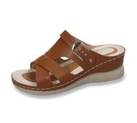 Cuwtheugwg Sandales Pour Femmes Chaussures Aquabike Femme Pantoufles Compensées Chaussons Basket De Marche À Plateforme Orthopédique Sabot Bois Semelle Souple Et Ergonomique (Brun,37.5)