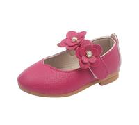Cuwtheugwg Sandales pour Filles Chaussures Princesse Fille Sandale À Double Bride Réglables Chaussure Bebe 23 Chausson 36/37 Moins De 8 Cheval Taille 20 Claquettes Enfant (Rose Vif,26)
