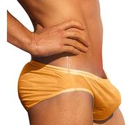 Cuwtheugwg Slip De Bain Homme Court Plage Natation Casual avec Cordon Réglable Élastique Boxer Push Up Hom Bermuda Chino sous Vetement Anti Froid Maillot Gainant Ventre Plat (H,L)