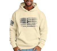 Cuwtheugwg Sweat Homme avec Capuche Sweats Manches Longues De Base Pulls Sweat-Shirt Raglan Sweatshirt Trench-Coat pour Veste À A Gris Pull Col Montant Shirt pour Hiver (Beige,XL)