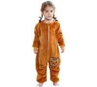Cuwtheugwg Tenue Bebe Noel Combinaison Hiver Lapin Ensemble Garcon 18 Mois Body Bébé 1 Veste Costume Barboteuse Chapeau Rayé Pantalon Deguisement Enfants Mon Premier (Brun,3-4 ans)