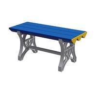 CUXAHO Banc Utilitaire en Plastique ABS, Banc Intérieur et Extérieur pour Piscine, Vestiaire, Zone de Douche, Salle de Bain, Spa et Salle de Sport(Blauw,L50cm)