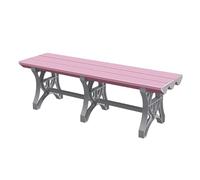 CUXAHO Banc Utilitaire en Plastique ABS, Banc Intérieur et Extérieur pour Piscine, Vestiaire, Zone de Douche, Salle de Bain, Spa et Salle de Sport(Pink,L135cm)