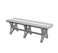 CUXAHO Banc Utilitaire en Plastique ABS pour Piscine, Vestiaire, Douche, Salle de Bain, Spa et Salle de Sport, Banc Intérieur et Extérieur(Gray,L110cm)