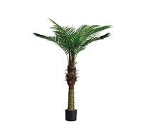 CUXAHO Palmier Artificiel Fausse Plante Interieur et Exterieur Arbre Artificielle pour Salon,Balcon,fête, Bureau, Maison décoration(120cm)