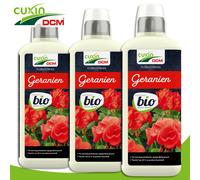 Cuxin DCM 3 x 800 ml Engrais Liquide Biologique pour Géraniums Pelargoniums