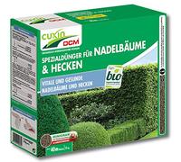 CUXIN DCM Engrais spécial pour conifères et haies - Engrais spécial - Engrais longue durée - Avec technologie MINIGRAN® - Pour des conifères sains - Bio - Engrais organo-minéral - 3 kg