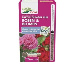 Cuxin Engrais bio Rose avec 3 mois Effet | également pour les fleurs et Clematis | Pure Nature Engrais organique |1,5kg | NPK 7-10