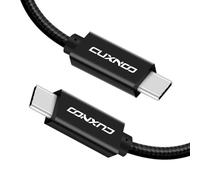 Cuxnoo Câble vidéo USB C à C 1 M, câble de moniteur 4K USB Type C prenant en charge la charge rapide 100 W et la synchronisation des données 10 Gbit/s