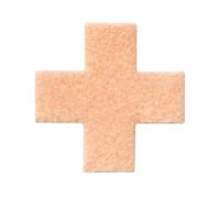 Cuxson & Gerrard Lot de 12 protections en feutre en forme de croix de Saint-Georges | Protège les cors des frictions et frottements