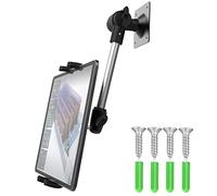 Cuxwill Support mural pour tablette iPad de 4 à 13", support mural universel en métal flexible pour iPad Pro 12.9 Air Mini, Samsung Tab, Kindle Fire HD, iPhone - pour cuisine, chambre, entrepôt