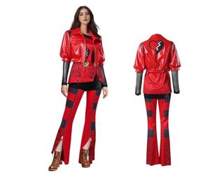 Cuzeolin Rise of Red Costume princesse rouge pour femmes - Ensemble complet d'Halloween Copslay - Tenue d'Halloween - Taille S