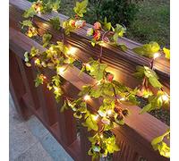 cuzile Guirlande de fleurs solaires - Étanche - 50 LED - 8 modes - Éclairage solaire - Fée de Noël - Guirlande lumineuse pour jardin, chemin, maison, mariage, fête