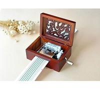 Cuzit antique en bois vintage Boîte à musique, DIY faire Yr propre chanson Inclure un Punch, 20 feuilles blanches et 16 Musique papier Meilleur Cadeau