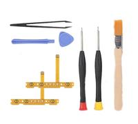 CUZKC 1 Jeu d'outils de réparation kit SL SR Bouttons Câble Flexible en Ruban avec Tri Wing Cross Wing Tournevis pour NS Switch/Switch OLED Manettes Joy-Con Apportez votre propre pince à épiler