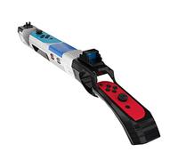 CUZKC Poignée Compatible avec pour Splatoon 2/Splatoon 3,Pistole Compatible avec pour Nintendo Switch, Shooting Gun Compatible avec pour Joy-Con.(Noir et blanc)