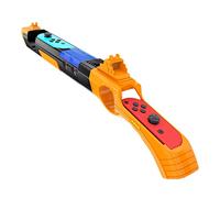 CUZKC Poignée Compatible avec pour Splatoon 2/Splatoon 3，Pistole Compatible avec pour Nintendo Switch， Shooting Gun Compatible avec pour Joy-Con.(noir jaune)