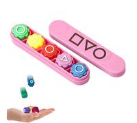 CUZYP Jeu Traditionnel coréen gonggi Stone Pebbles Set Jouet éducatif Classique Convient à Tous Les Membres de la Famille(5 pièces +Coffret de Poudre)