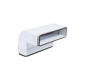 Cv 55 x 110 j - coude vertical 90° rectangulaire section 55 x 110 avec joint - ATLANTIC 460056