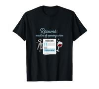 CV Master of Opening Wine Humour drôle pour Adultes T-Shirt