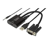 [CV0060] LOGILINK Adaptateur VGA avec USB acoustique vers HDMI Noir
