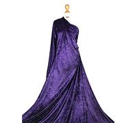 CV01 Tissu en velours écrasé extensible dans les deux sens de poids moyen Violet Cadbury 1 m FABRIQUES
