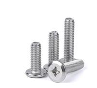 CVAADV 10 pièces/lot M3 M4 M5 M6 M8 A2-70 en acier inoxydable grande tête Phillips plate Allen meubles Rivet vis connecteur boulon de Joint(5mm x10pcs,M4)