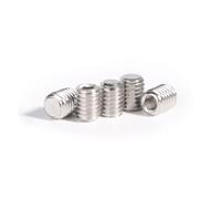 CVAADV 316 acier inoxydable M3 M4 M5 M6 M8 M10 M12 douille hexagonale à pointe plate vis de réglage Allen fin Grub boulon sans tête(16mm,50pcs M3)