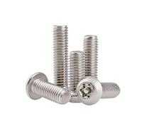 CVAADV Bouton Torx à Six lobes en acier inoxydable 304, M2 M3 M4 M5 M6 M8 M10, tête ronde avec broche, boulon à vis de sécurité inviolable(20mm,M8 (5pcs))