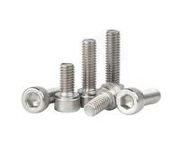 CVAADV M1.4 .6 M2 M3 M4 M5 M6 304 A2-70 en acier inoxydable, capuchon à douille hexagonale, boulon à tête Allen, longueur de vis 2-50mm(35mm,M3 (50pcs))