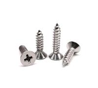 CVAADV Micro petite vis autotaraudeuse en bois à tête fraisée plate Phillips en acier inoxydable 304 A2 M1 .2 .4 M2 .6 M3 M4 M5 M6(8mm,50pcs M2.2)