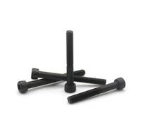 CVAADV Vis à tête cylindrique creuse longue M3 M4 M5 M6 M8, finition oxyde noir, grade 12.9, haute résistance, for machines et applications automobiles.(110mm,M5 (2Pcs))