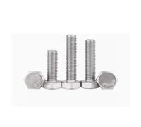 CVAADV Vis à tête hexagonale externe, 2 à 20 pièces, M1.6 M2 .5 M3 M4 M5 M6 M8 M10 M12 304, boulon en acier inoxydable(12mm,M6 10pcs)