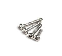 CVAADV Vis autotaraudeuses à tête cylindrique Phillips M3 M4 M5 M6, 10/30/50 pièces, vis à treillis cruciformes à empreinte cruciforme for bois en acier inoxydable 304(35mm,M5 30PCS)