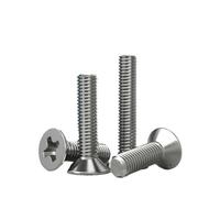 CVAADV Vis plates Phillips croisées M1.6 M2 .5 M3 M4 M5 M6 Mini Micro petite vis en acier inoxydable 304 à tête fraisée Blot mécanique(16mm,M5 x 10pcs)
