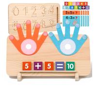 CVARRISE Jeux Montessori Multifonctionnel Mathématiques - Jeux pour Enfants- Apprendre a Compter Jouet Ajout & Soustraction pour Enfants Educatif pour Enfant de 3, 4,5,6 Et 7 Ans