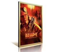 CVBGGG Hellboy Crooked Man Poster rétro encadré décoratif et art imprimé moderne pour chambre à coucher 40 x 60 cm
