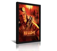 CVBGGG Hellboy Crooked Man Poster rétro encadré décoratif et art imprimé moderne pour chambre à coucher 40 x 60 cm