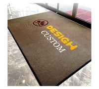 CVBN Paillasson Personnalisé avec Logo et Texte Dos Antidérapant Tapis Personnalisable Animaux pour Entrées Famille Commerces Supermarchés,60x120cm