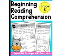 CVC Decodable Passages Beginning Reading Comprehension, Reading Comprehension Kindergarten 1st Grade, Reading Comprehension Worksheets, Word Families ... Books, CVC Decodable Texts, CVC Word Workbook