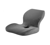 CVDMODD Coussin Voiture Siege Conducteur Rehausseur De Soutien Lombaire et Siège pour Chaise Bureau Antidérapant (Gris), 45x45x36cm/17.7x17.7x14in