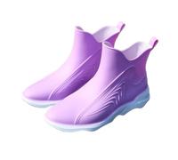CVdrtyED Bottes de Pluie Extérieur Bottes De Pluie Basses En Plastique For Femmes, Chaussures Imperméables Confortables Et Antidérapantes Antidérapantes Jardin(Rosa,38)