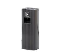 CVdrtyED Sur Pied Poubelles Extérieures Sur Pied Colonne À Mégots De Cigarette Cendrier Vertical Baril Commercial Poubelle Extérieur(Black)