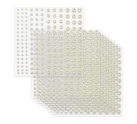 CVDYWDJIE 10 Feuilles D'Autocollants en Perles, Autocollants Décoratifs Imitation Perles, Peuvent Être Utilisés pour Le Maquillage du Visage, La Manucure, Le Scrapbooking, Les Vêtements